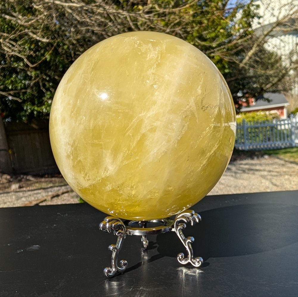 Lemon Quartz Sphere aka Citrine